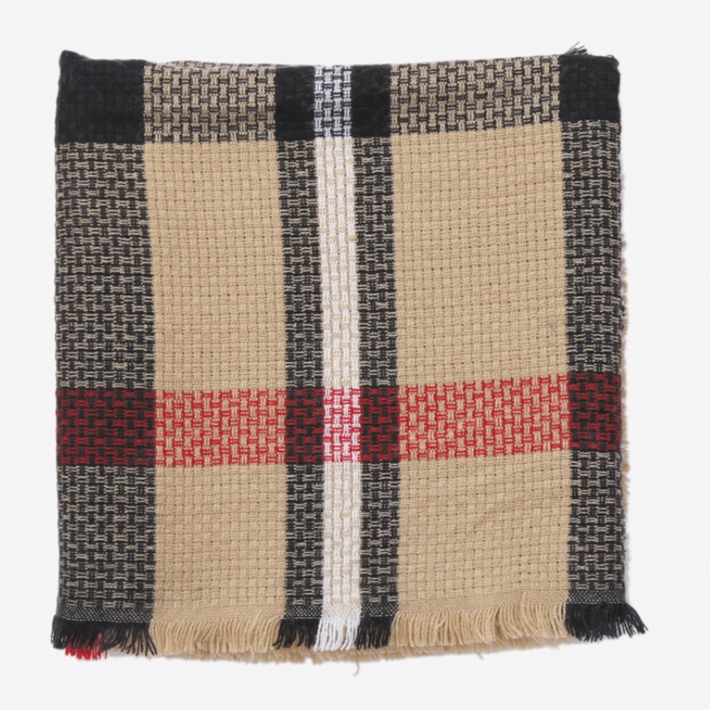 Beautiful Plaid blanket Scarf🚫FIRM🚫 - Picture 2 of 6